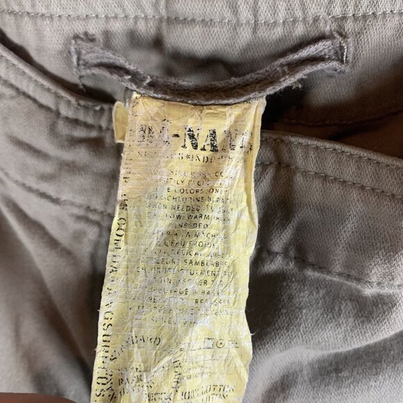 Da-Nang Pants Women's Small Olive Green Floral Embroidery Mid-Rise Straight 9700 - Picture 8 of 16